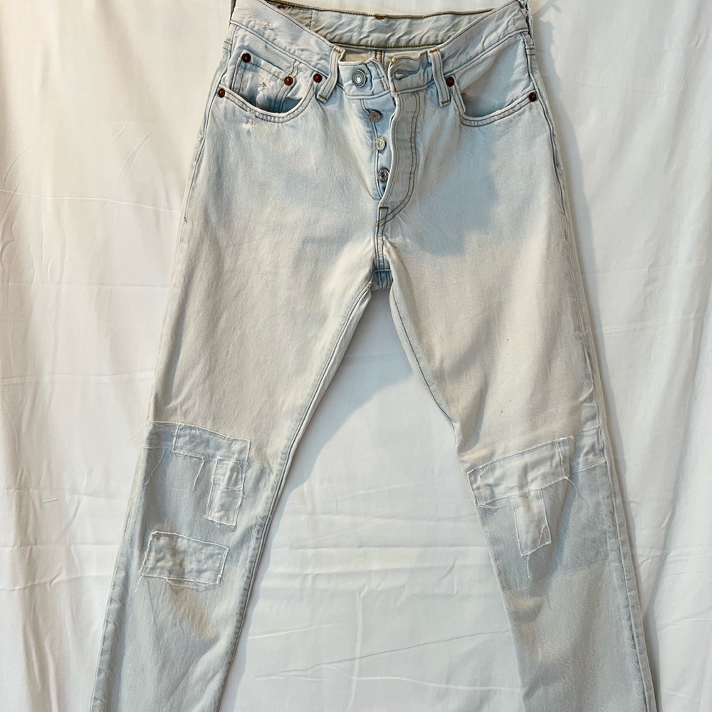 Worn-in Levi’s denim Custom patched